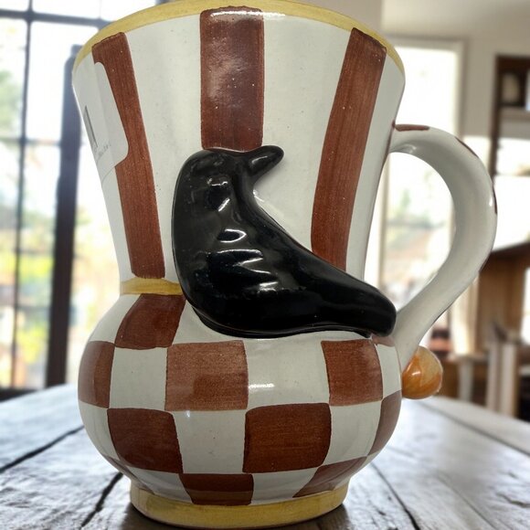 Mackenzie-Childs BlackBird Mug Collectors Series - Picture 2 of 6